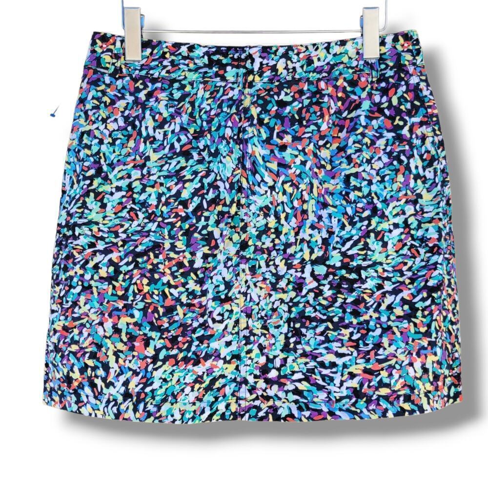 Christopher & Banks Women’s Abstract Print Casual Skirt 8P Cotton Spandex Blend